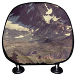 Denali Mountain Print Car Headrest Covers