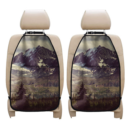 Denali Mountain Print Car Seat Organizers