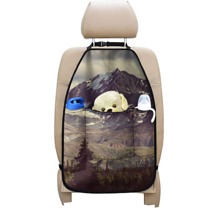 Denali Mountain Print Car Seat Organizers