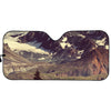 Denali Mountain Print Car Sun Shade