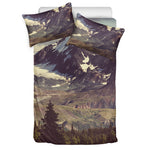 Denali Mountain Print Duvet Cover Bedding Set