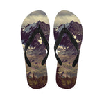 Denali Mountain Print Flip Flops