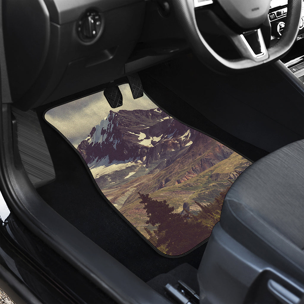 Denali Mountain Print Front and Back Car Floor Mats