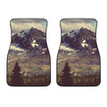 Denali Mountain Print Front Car Floor Mats