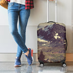 Denali Mountain Print Luggage Cover