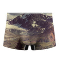 Denali Mountain Print Men's Boxer Briefs