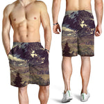 Denali Mountain Print Men's Shorts