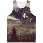 Denali Mountain Print Men's Tank Top