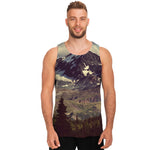 Denali Mountain Print Men's Tank Top