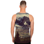 Denali Mountain Print Men's Tank Top