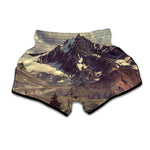 Denali Mountain Print Muay Thai Boxing Shorts