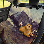 Denali Mountain Print Pet Car Back Seat Cover