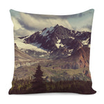 Denali Mountain Print Pillow Cover