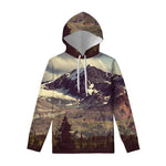 Denali Mountain Print Pullover Hoodie