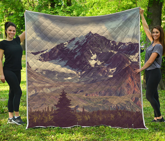 Denali Mountain Print Quilt