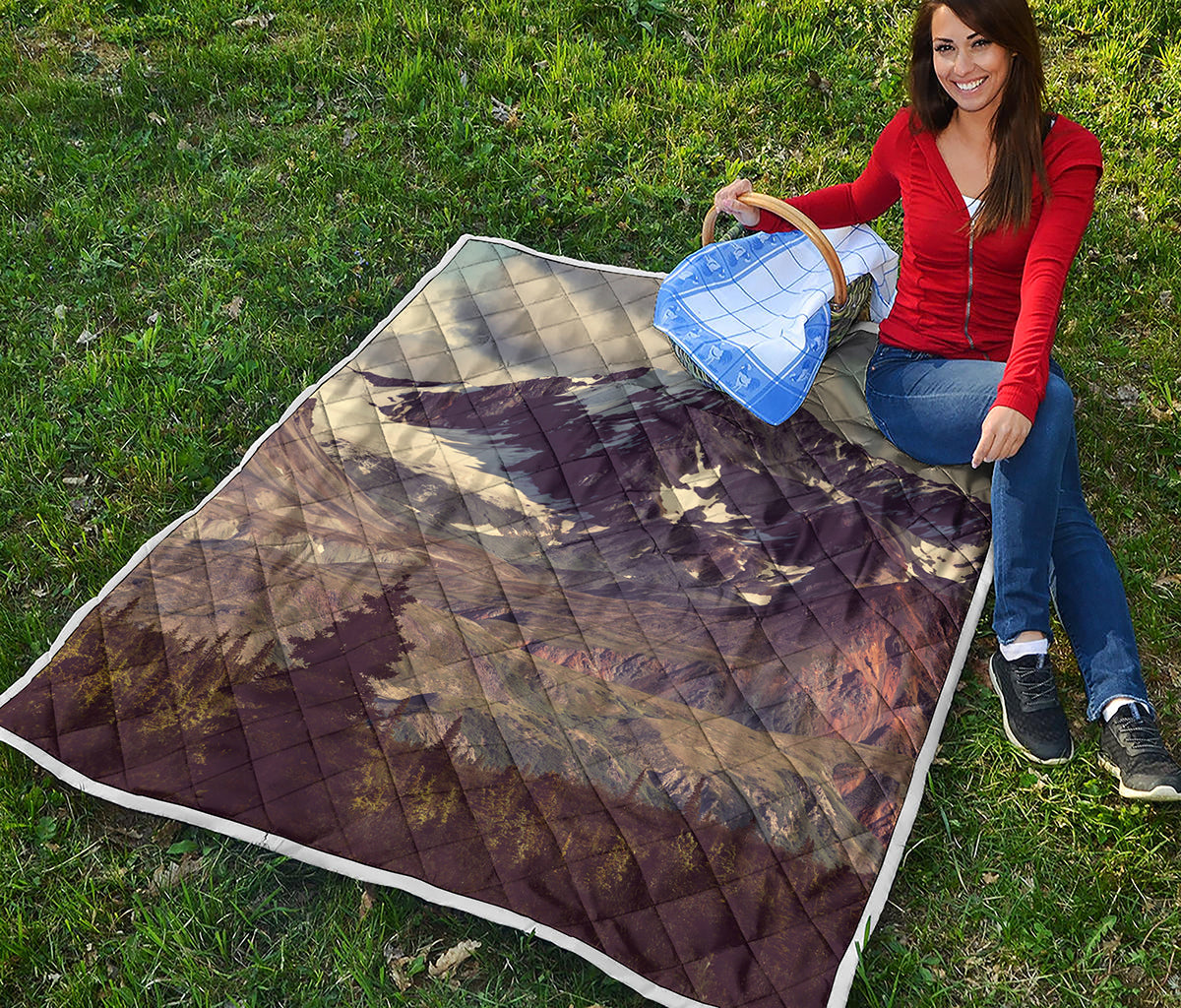 Denali Mountain Print Quilt