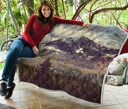 Denali Mountain Print Quilt