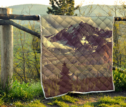 Denali Mountain Print Quilt