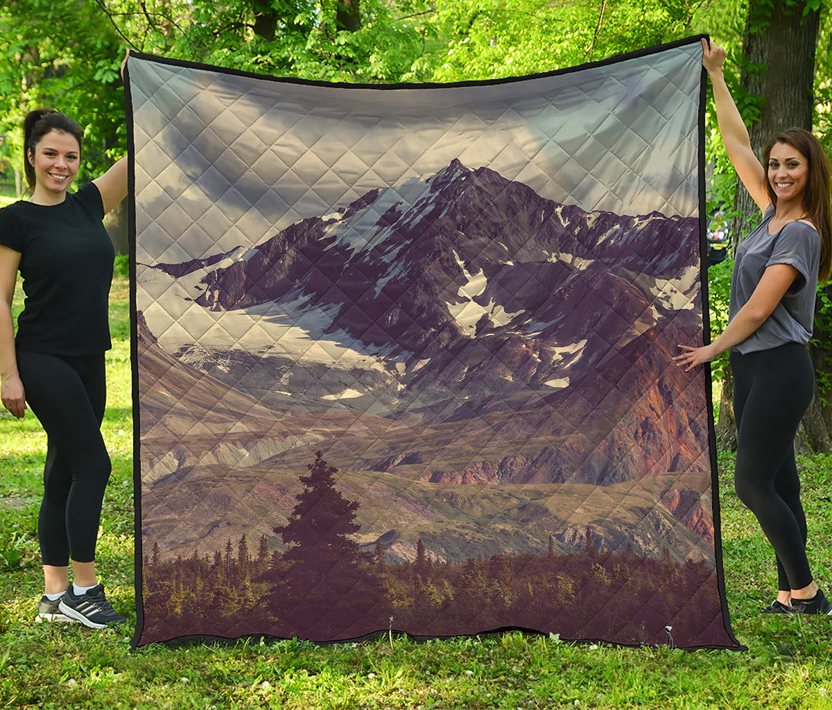 Denali Mountain Print Quilt