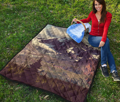 Denali Mountain Print Quilt