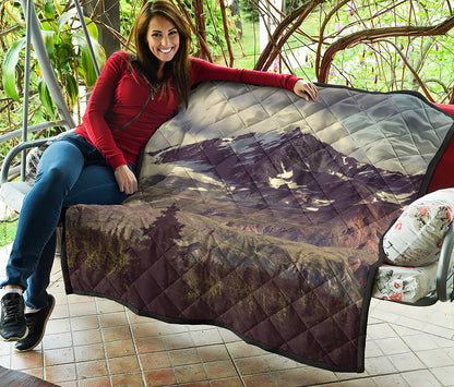 Denali Mountain Print Quilt