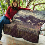 Denali Mountain Print Quilt