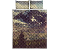 Denali Mountain Print Quilt Bed Set