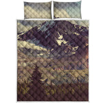 Denali Mountain Print Quilt Bed Set