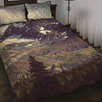 Denali Mountain Print Quilt Bed Set