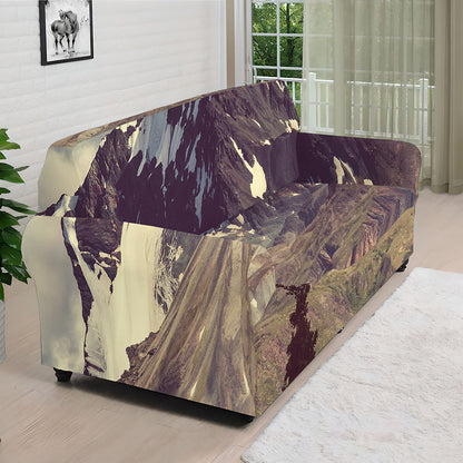 Denali Mountain Print Sofa Cover
