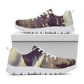 Denali Mountain Print White Running Shoes