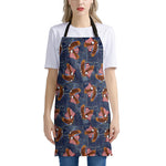 Denim American Eagle Pattern Print Apron