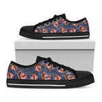 Denim American Eagle Pattern Print Black Low Top Shoes