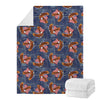 Denim American Eagle Pattern Print Blanket