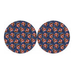 Denim American Eagle Pattern Print Car Coasters