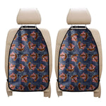 Denim American Eagle Pattern Print Car Seat Organizers