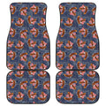 Denim American Eagle Pattern Print Front and Back Car Floor Mats