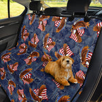 Denim American Eagle Pattern Print Pet Car Back Seat Cover