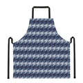 Denim Houndstooth Pattern Print Apron