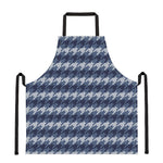 Denim Houndstooth Pattern Print Apron
