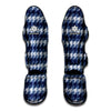 Denim Houndstooth Pattern Print Muay Thai Shin Guard