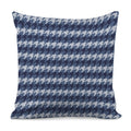 Denim Houndstooth Pattern Print Pillow Cover