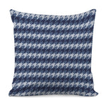 Denim Houndstooth Pattern Print Pillow Cover