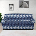 Denim Houndstooth Pattern Print Sofa Cover
