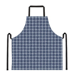 Denim Tattersall Pattern Print Apron