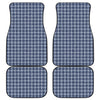 Denim Tattersall Pattern Print Front and Back Car Floor Mats