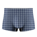 Denim Tattersall Pattern Print Men's Boxer Briefs