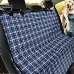 Denim Tattersall Pattern Print Pet Car Back Seat Cover