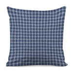 Denim Tattersall Pattern Print Pillow Cover