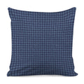 Denim Windowpane Pattern Print Pillow Cover
